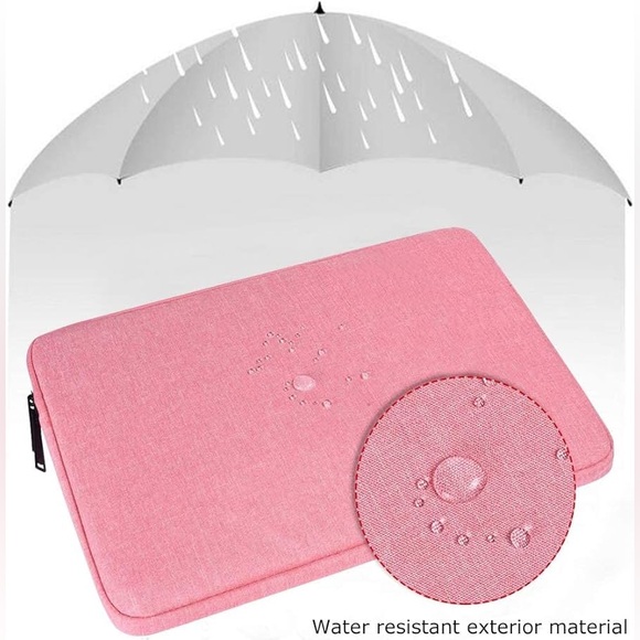 🆕 17” Pink Laptop Sleeve Cover W/ Dual Zipper Water Resistant - Picture 5 of 16